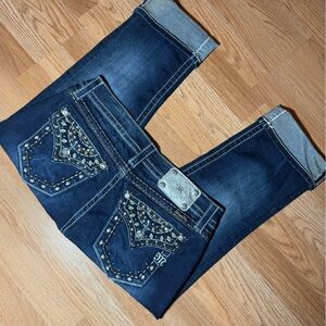 Embellished Blue Denim Jeans